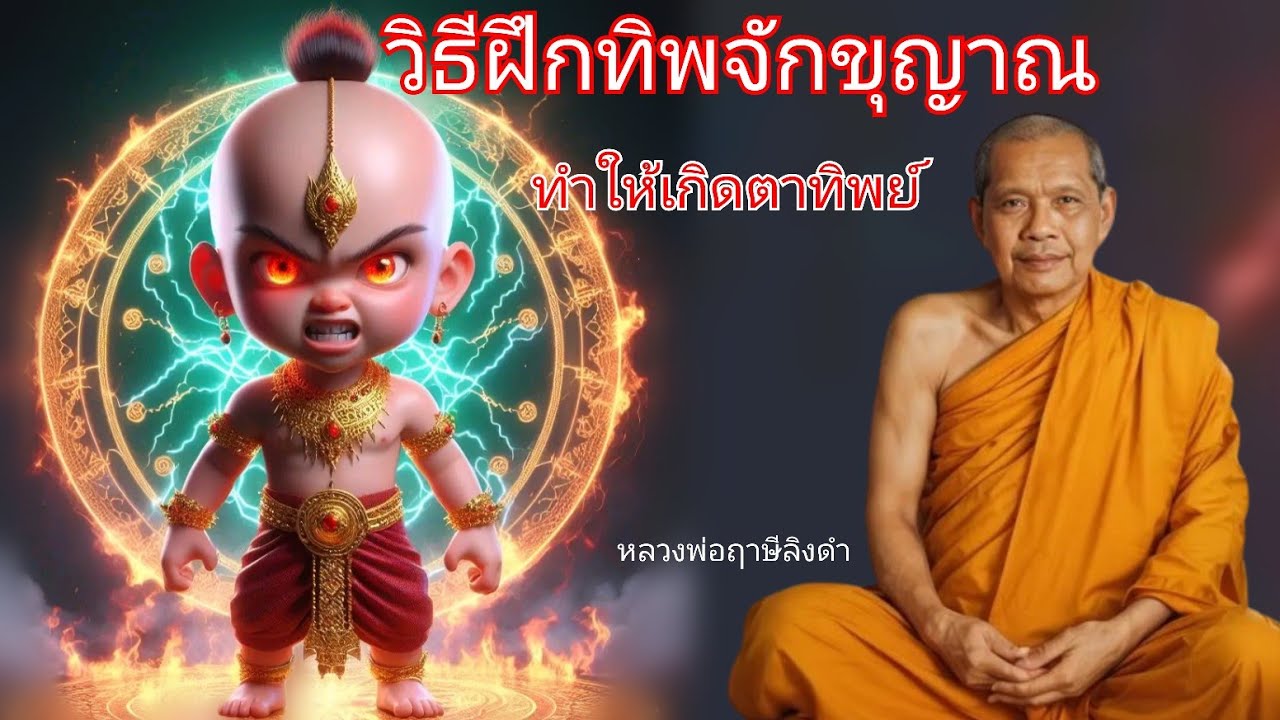วิธีฝึกทิพจักขุญาณ ทำให้เกิดตาทิพย์ โดยหลวงพ่อฤาษีลิงดำหรือพระราชพรหมยาน ธรรมะพระอรหันต์