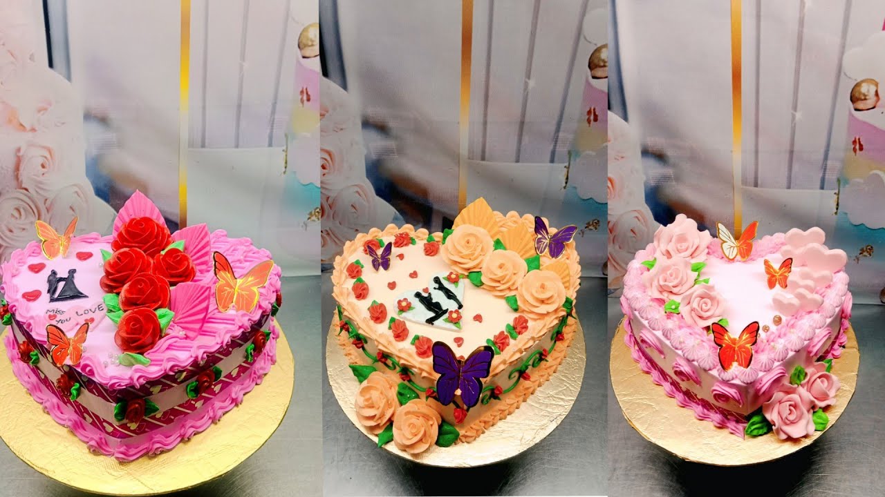 New Heart square and circle cake ideas decorating cake Happy Birthday Top Cake Video