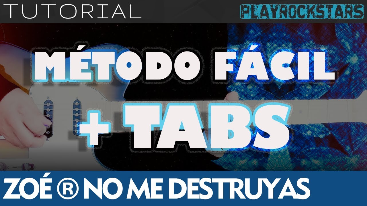 como tocar NO ME DESTRUYAS en guitarra ZOÉ ⭐️ TUTORIAL / ACORDES / RITMO / TABS