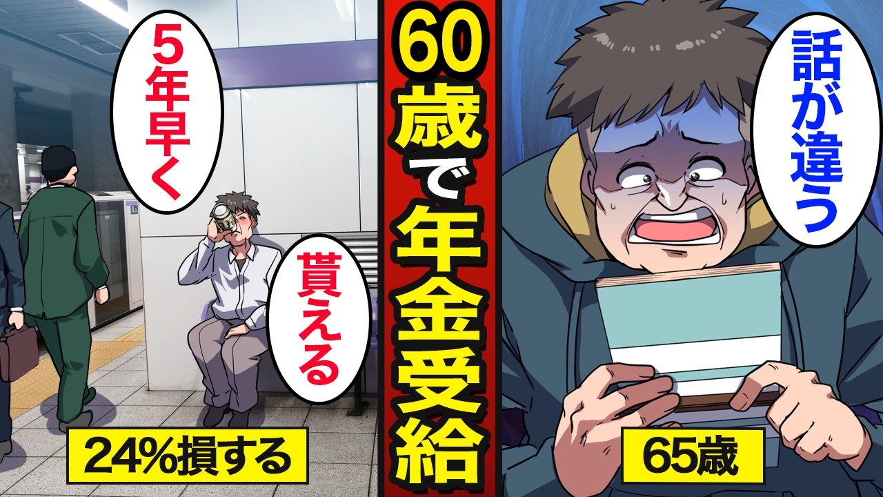 【漫画】60歳で年金を受け取るとどうなるのか？繰り上げ受給の実態…60歳で年金受給が最強なのか？【メシのタネ】
