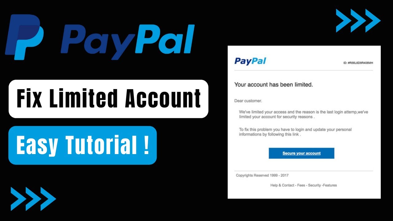 Paypal Limited Account Fix - How to Lift Paypal  Limits !