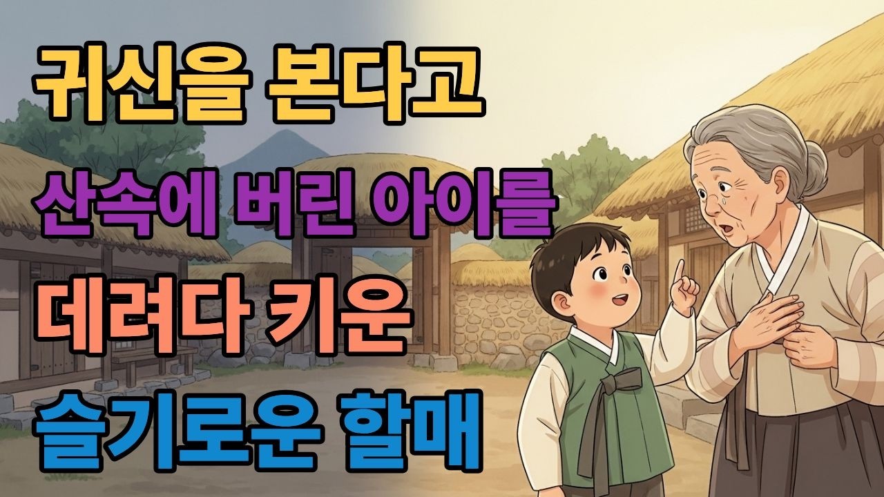 귀신을 본다고 산속에 버린 아이를 데려다 키운 슬기로운 할매 야담ㅣ민담ㅣ설화ㅣ야사ㅣ조선야담ㅣ옛날이야기ㅣ오디오북ㅣ권성징악