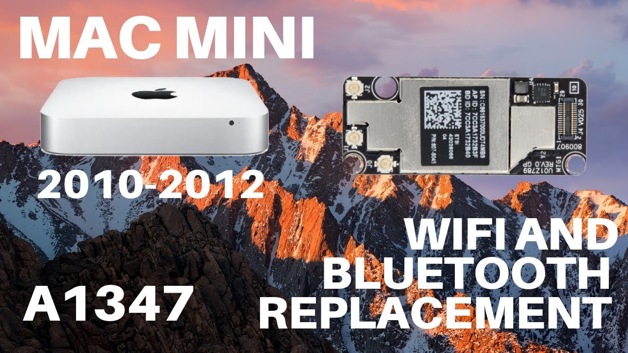 Mac Mini A1347 — замена карты Bluetooth и WiFi (2010-2012)