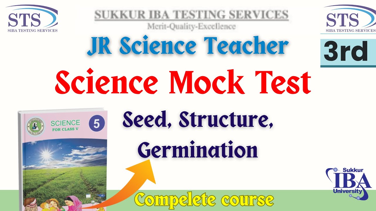 JST jobs 2025 preparation | 3rd Mock Test | Sukkur IBA STS |Junior Science Teacher