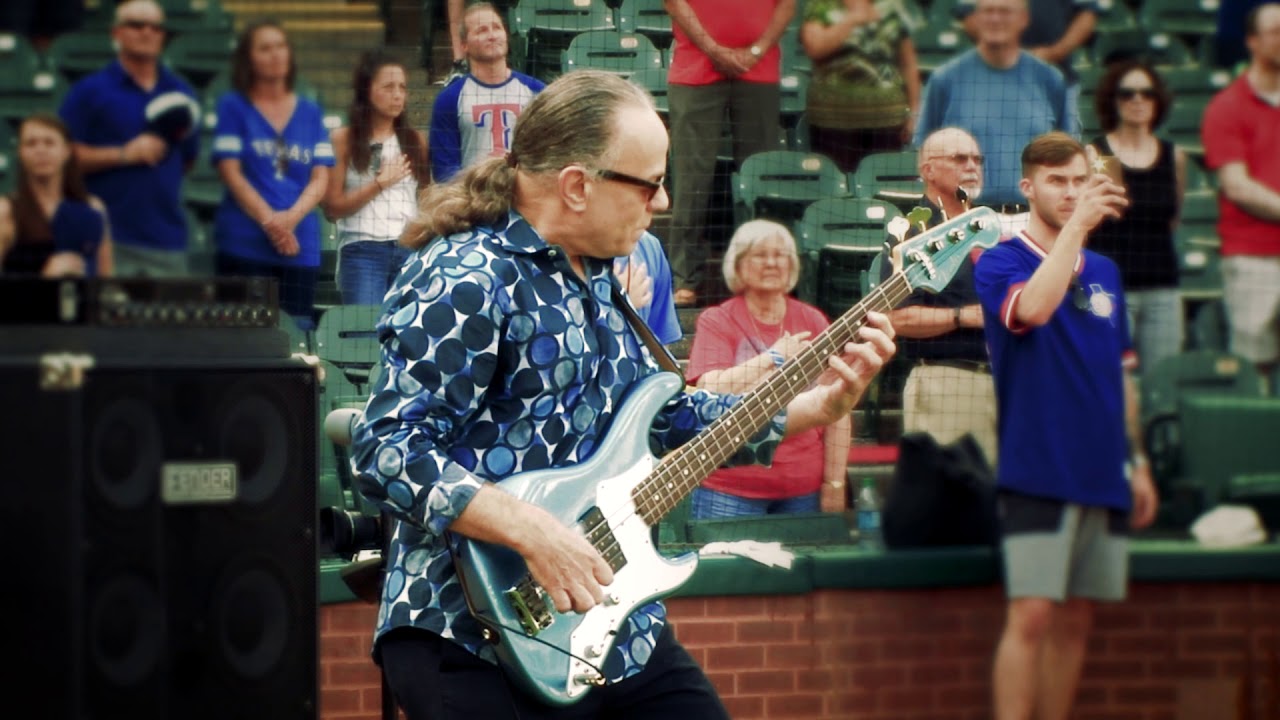 Roscoe Plays The National Anthem at Ranger Stadium