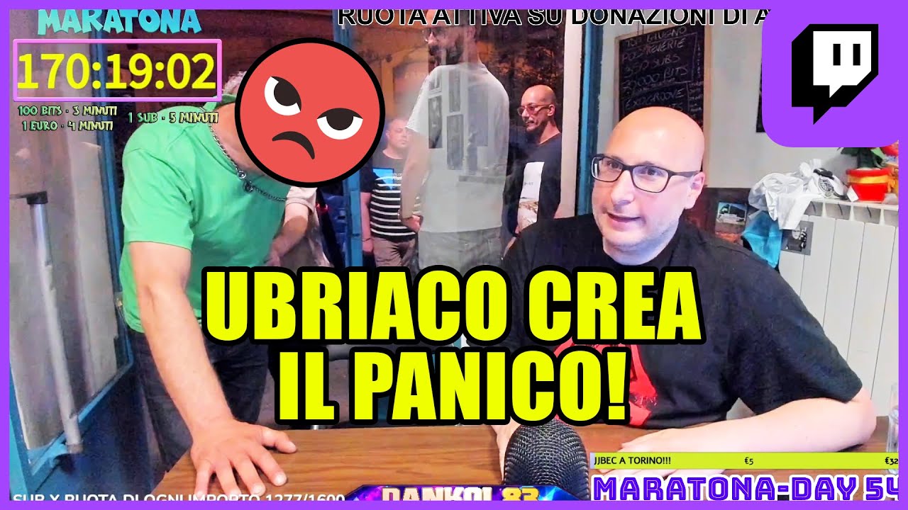 UBRIACO CREA IL PANICO A TORINO IN LIVE