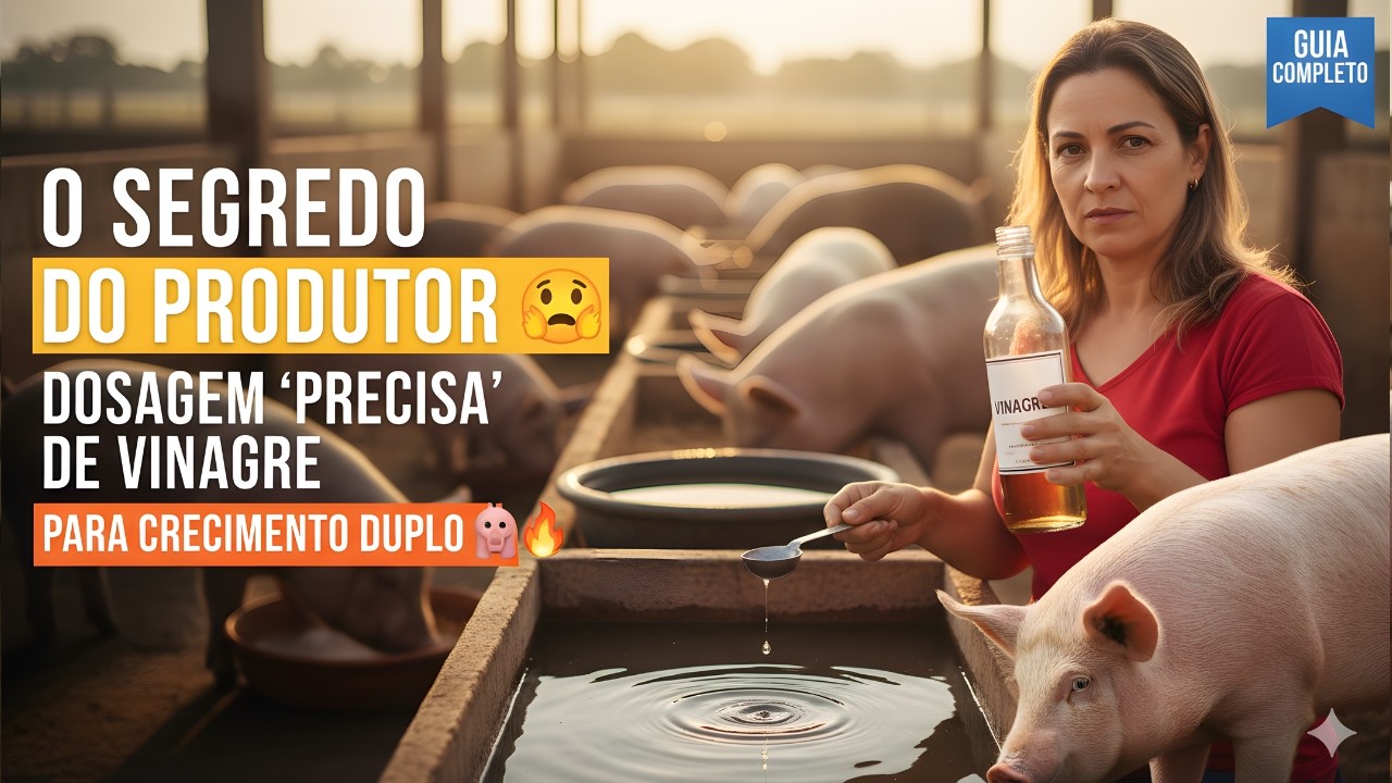 O Segredo do Produtor  Dosagem PRECISA de Vinagre para Porcos para Duplo Crescimento