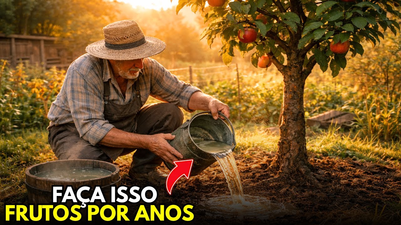 O Segredo da Água de Cinzas que Faz Frutíferas Produzirem Mais.