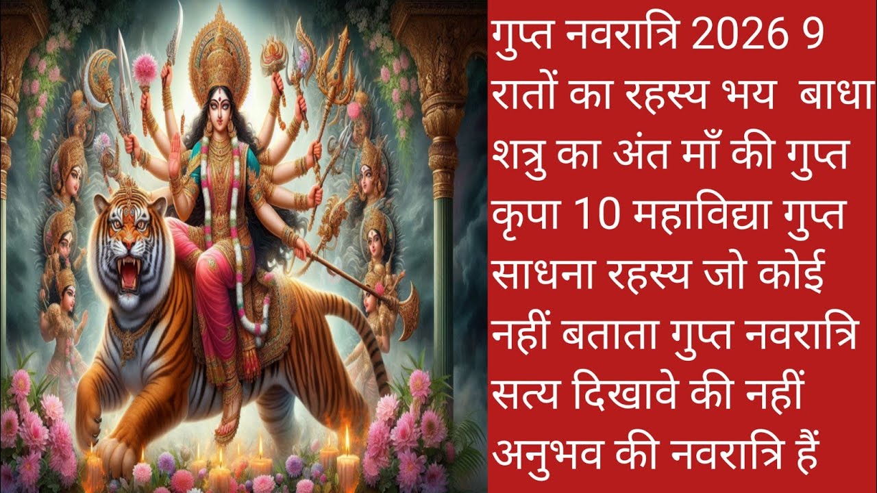 🍀गुप्त नवरात्रि 2026माघ गुप्त नवरात्रि कब है10 महाविद्या साधना व उपाय solution secret sadhana secret