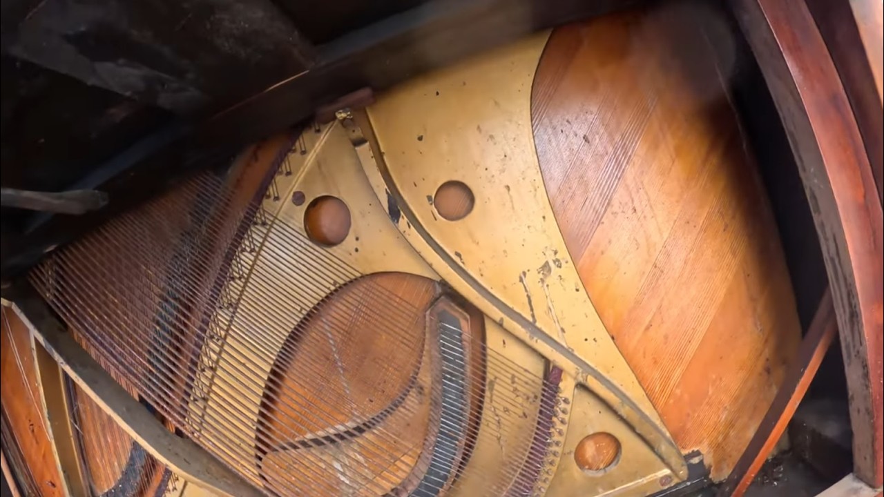 SHIPPING CONTAINERS STORAGE AND ITS NOT IVORY KEYS  ON THE PIANO