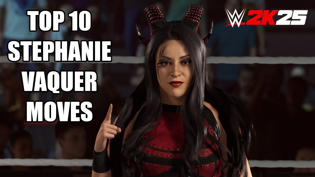 ТОП-10 ПРИЕМОВ СТЕФАНИ ВАКЕР - WWE 2K25