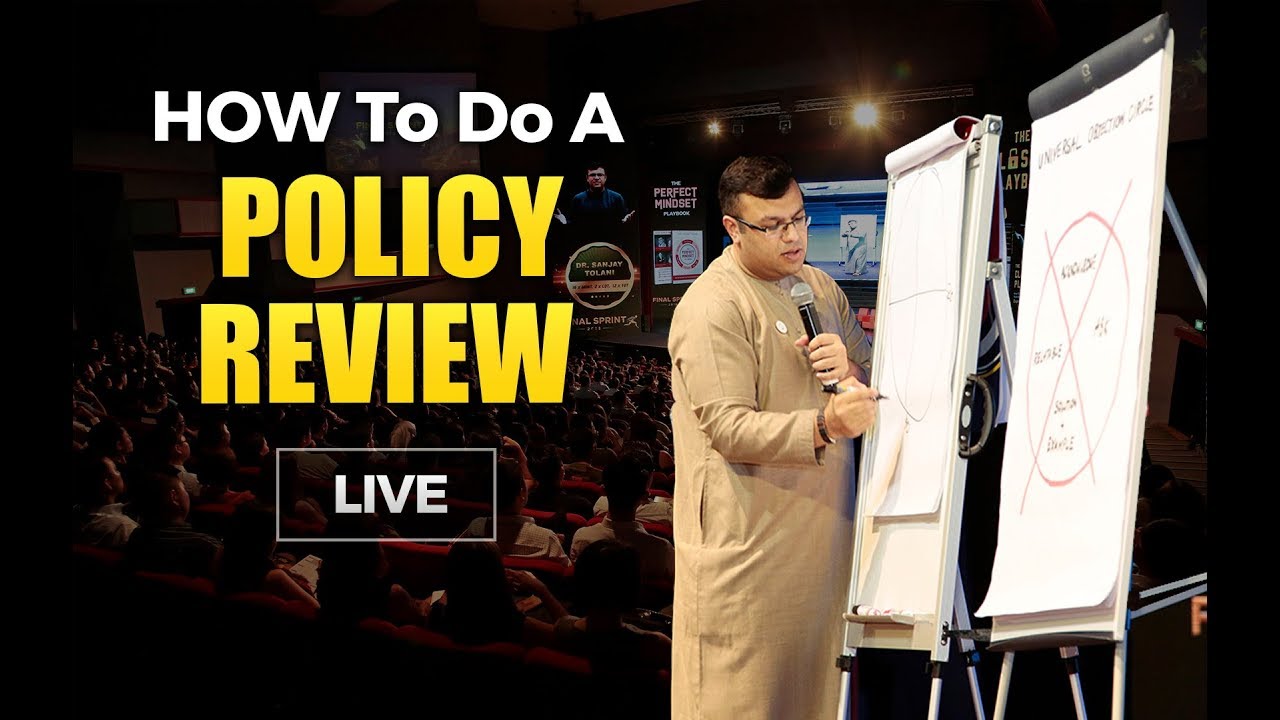 How To Do A Policy Review? [LIVE] | Sale Maximizer | Dr Sanjay Tolani