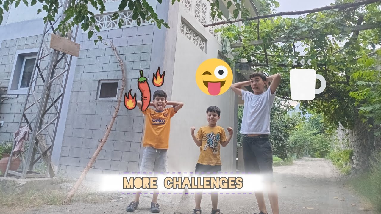We three idiots are again doing more challenges. 