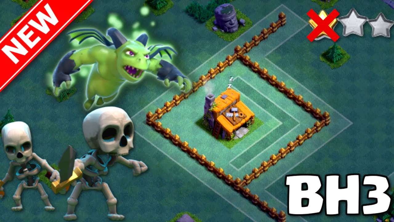 Clash of Clans | EPIC BH3 Base 'The Arrow' - No 2nd Cannon | Builder Hall 3 Base - Win Trophies More