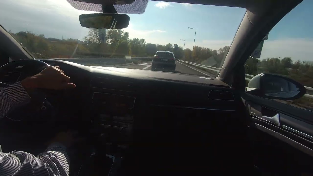 POV Drive VW Golf Kittsee to Slovakia