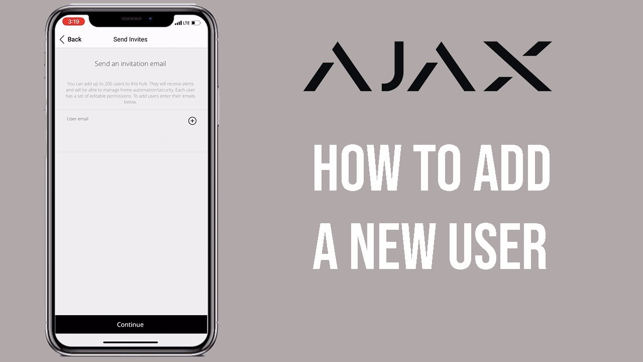 How to Add a New User to Control an Ajax Alarm System / Ajax Systems App
