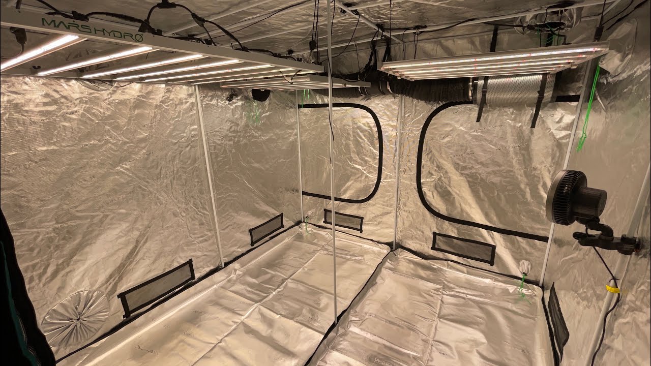 New Year New Gear ✔️ Mars Hydro 8x8 Tent Set Up, AC Infinity Cloudray S6 Clip On Oscillation Fans