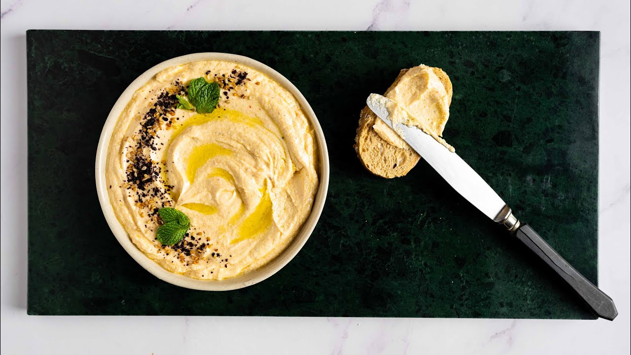 Braun Spicy whipped feta dip