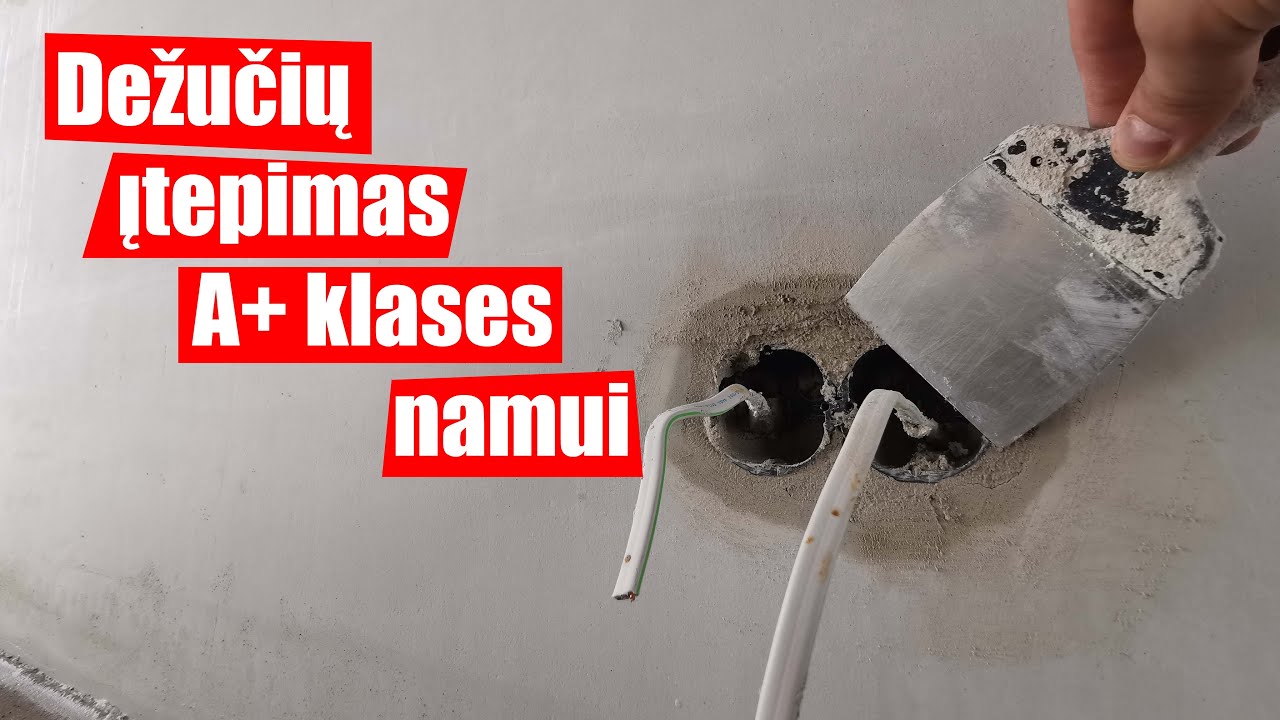Kaip teisingai įklijuoti montažines dėžutes A+ klases namui?