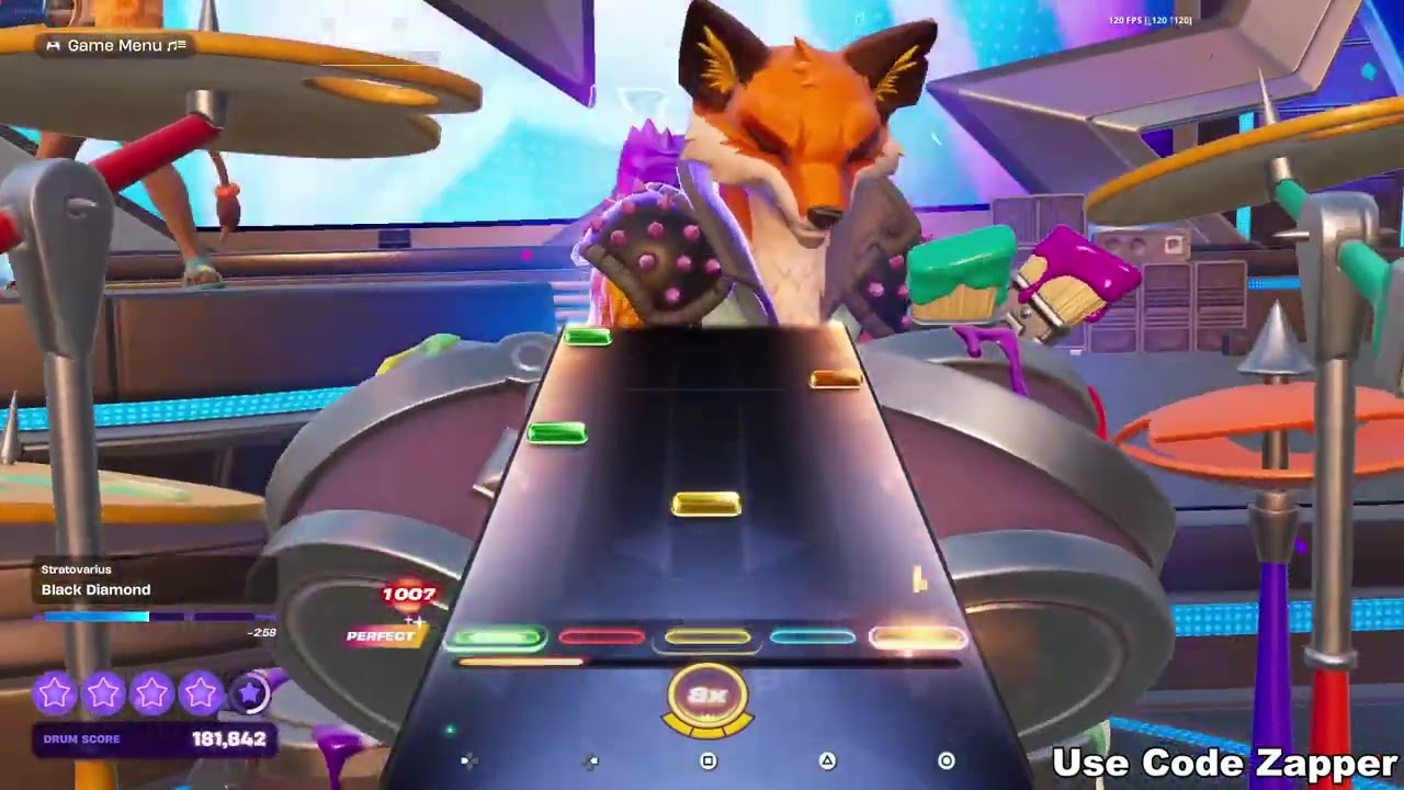 Black Diamond Expert Drums Flawless (FC) -  Fortnite Festival