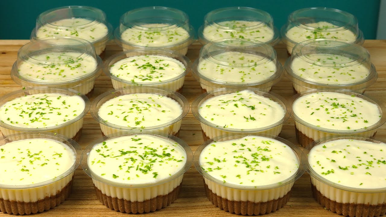 😱 SEM GELATINA E SEM FOGO !! SOBREMESA NO POTE TORTINHA DE LIMÃO
