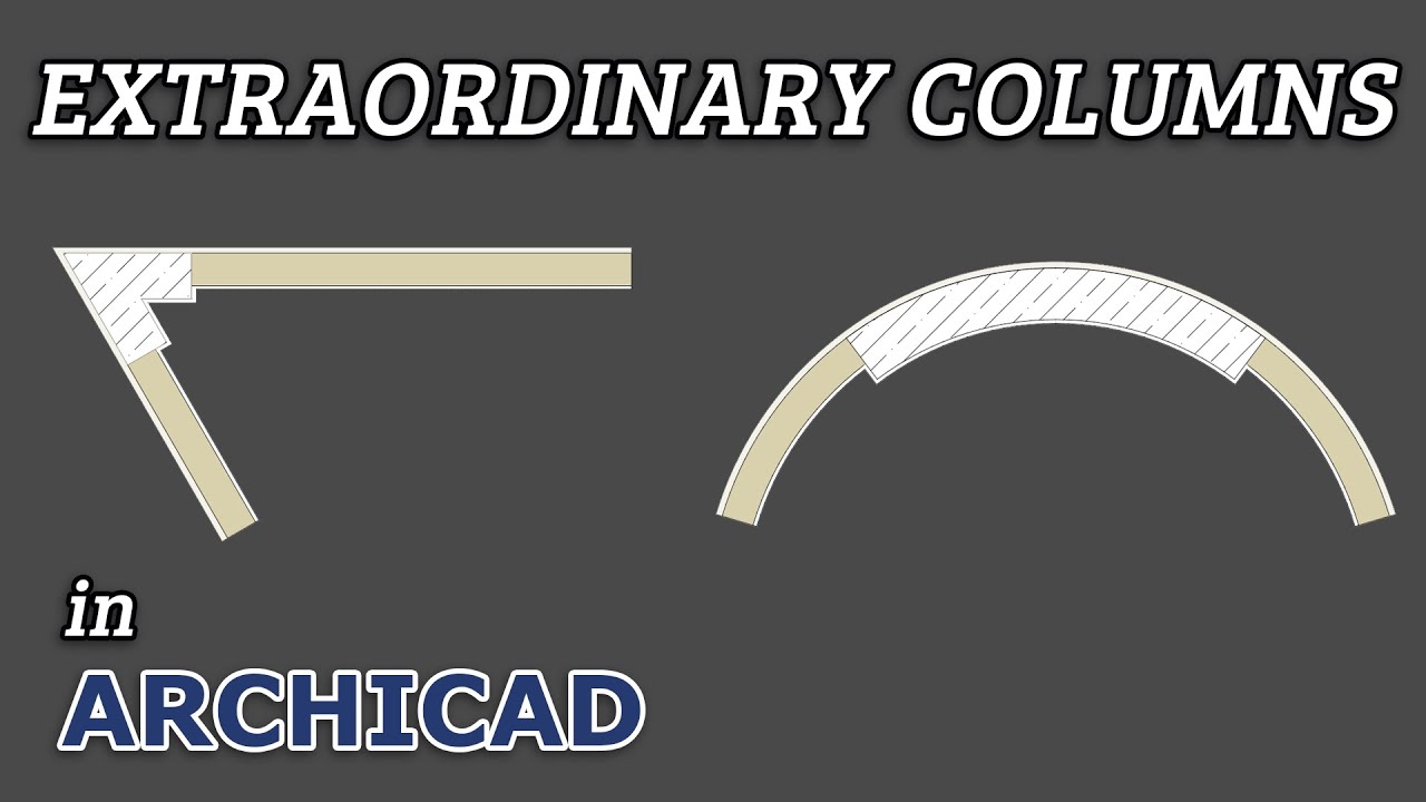 How to create different formed columns in Archicad Tutorial