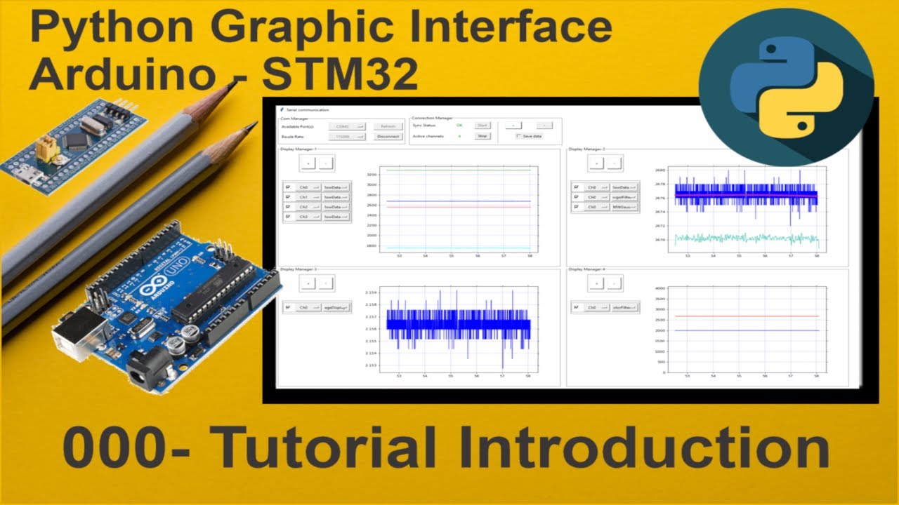 Графический пользовательский интерфейс прямой трансляции 000-Python Arduino-STM32: Введение в обу...