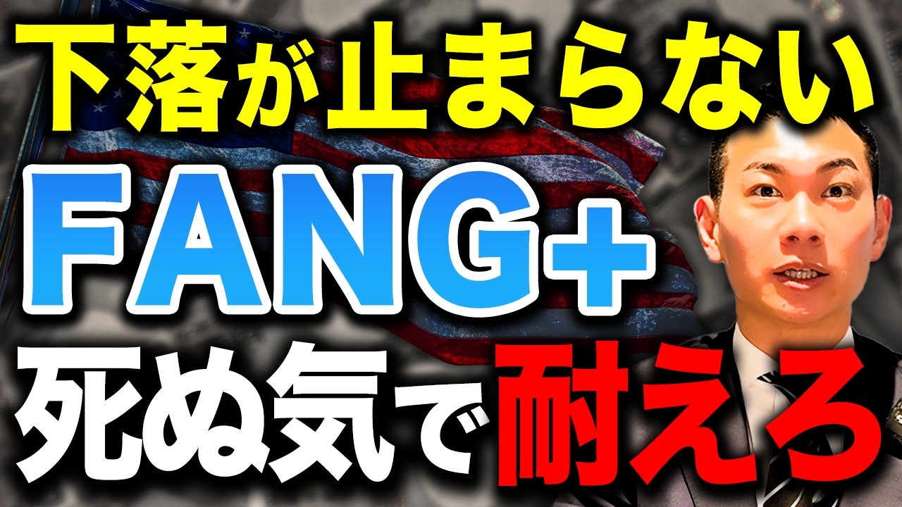 【ここが分岐点】資産を伸ばす人がやっている下落相場での投資戦略とは？FANG+の大幅下落で今後どうなるのかについて徹底解説します！