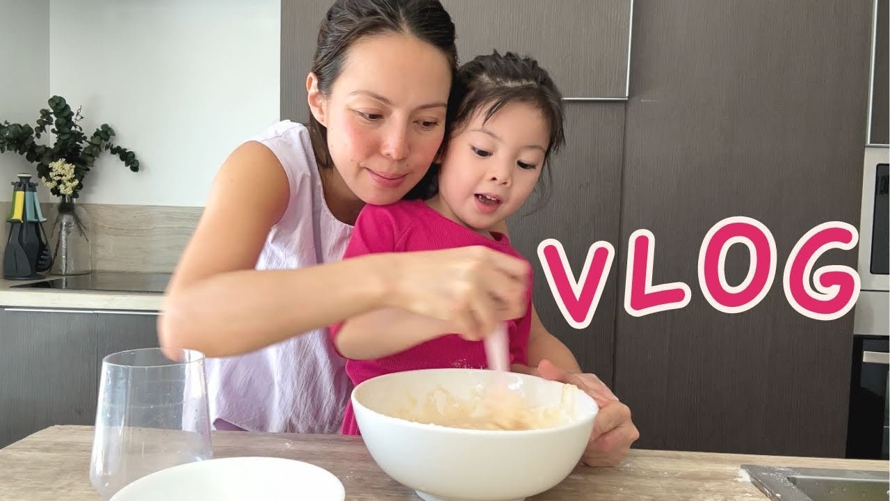 cooking with amelia + making rainbow pancakes + dancing with wowa + life at 38 weeks pregnant