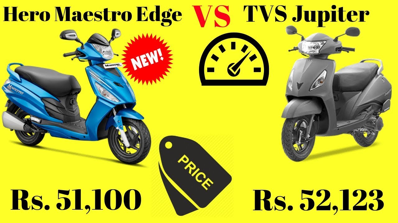 Hero Maestro Edge vs TVS Jupiter Comparison