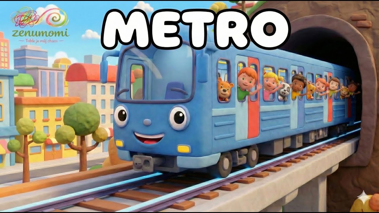 🚇 Metro – česká písnička pro děti |  @Zenumomi