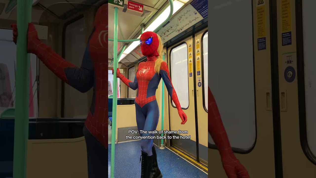 Your friendly neighborhood spider is panicking #cosplay #spiderman