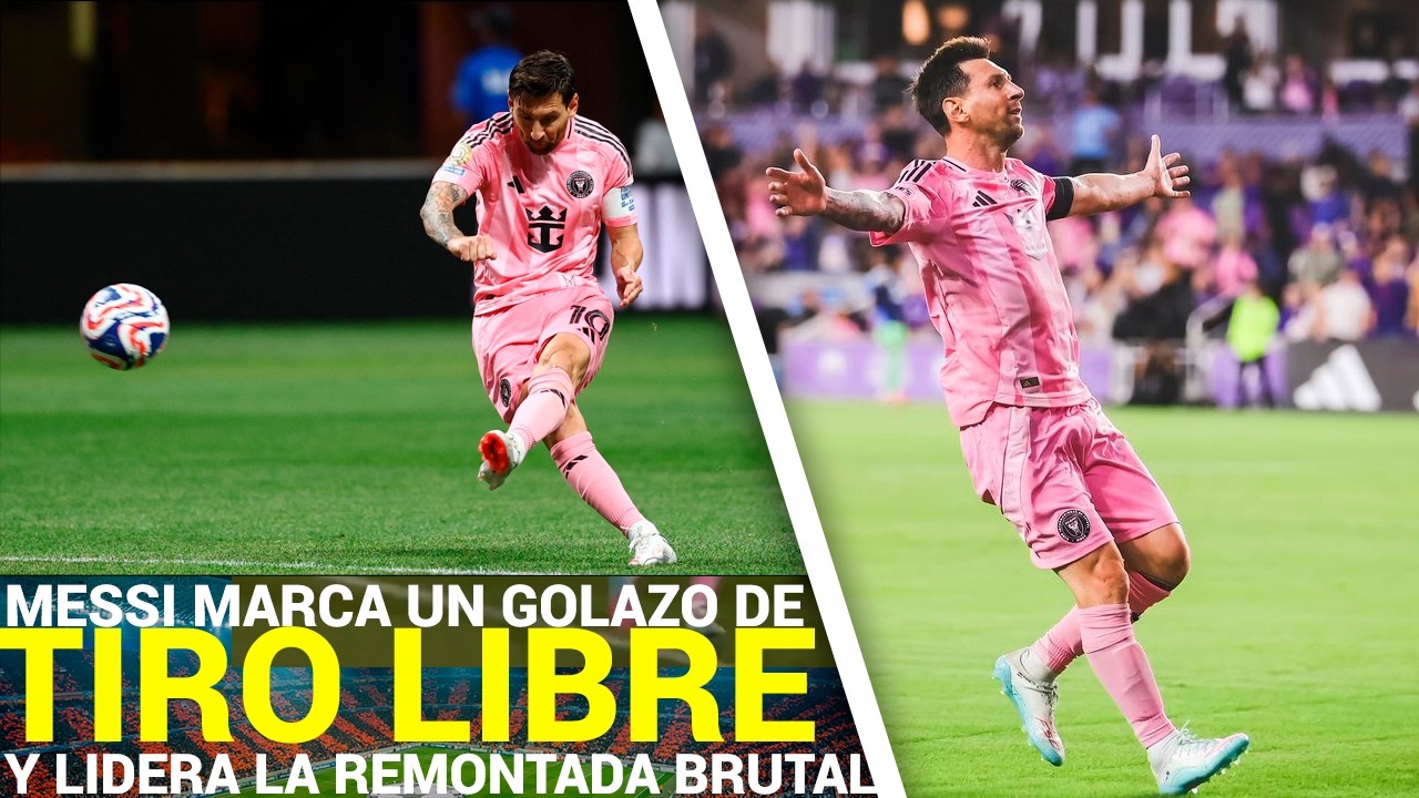 GOLAZO INFERNAL de TIRO LIBRE de Messi LIDERA la BRUTAL REMONTADA del Inter Miami en el CLÁSICO
