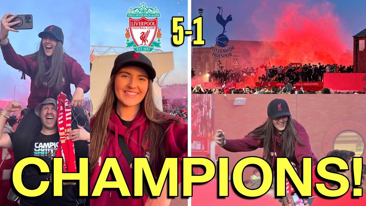 THE MOMENT LIVERPOOL BECAME PREMIER LEAGUE CHAMPIONS! | VLOG