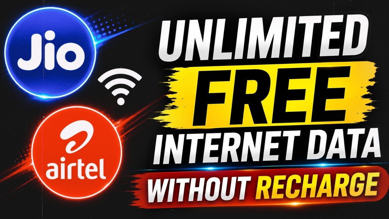 JIO - AIRTEL UNLIMITED FREE INTERNET DATA WITHOUT RECHARGE | Dark Tunnel Config File 2026