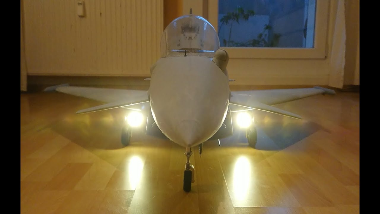 3d printed DIY Eurofighter Typhoon Jet - the lightsystem