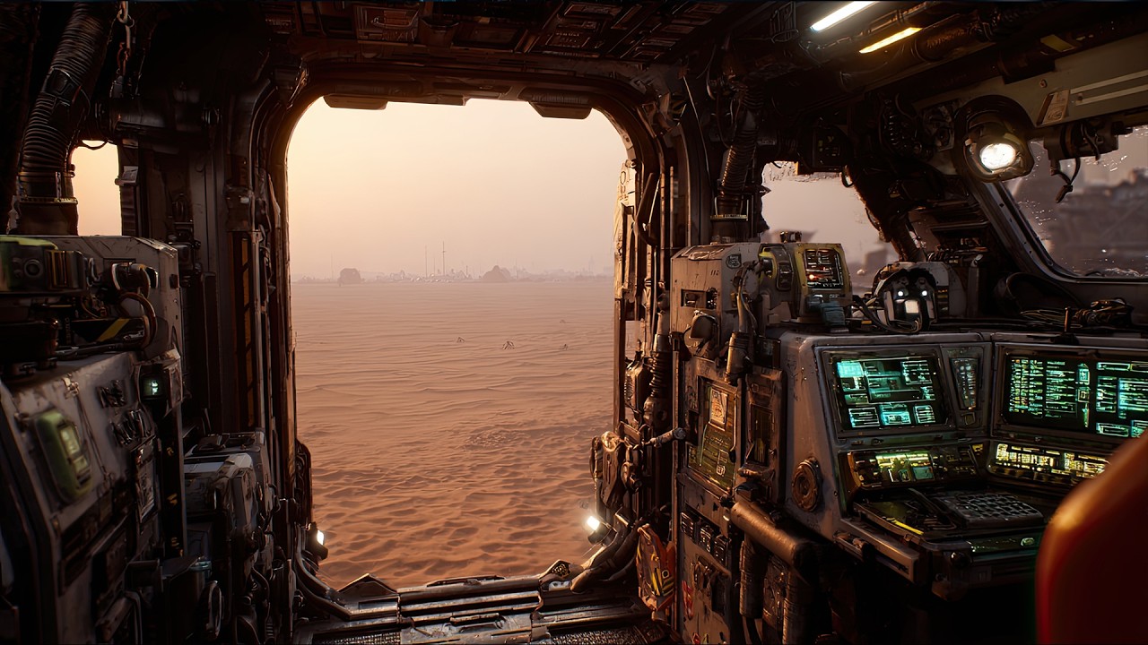 Alone at Abandoned Desert Command Station Music 🏜️ | Dark Ambient for Sleep 4K