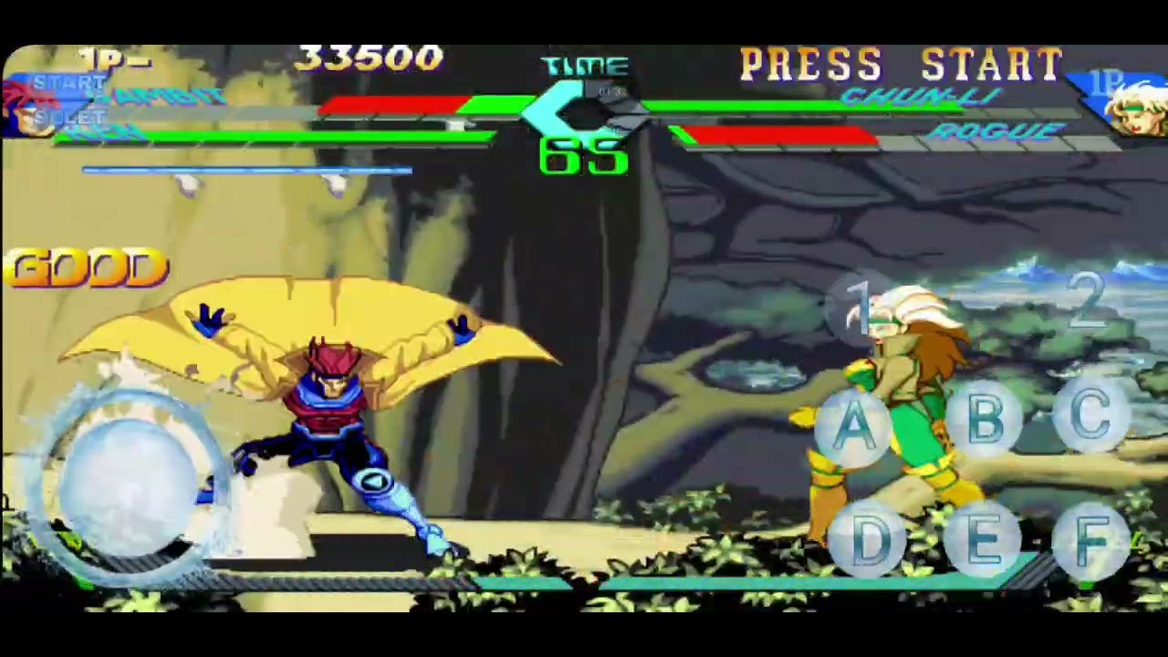 X-MEN VS. STREET FIGHTER para FBA android 