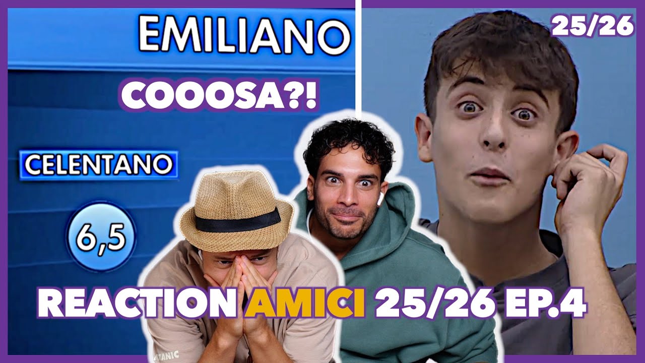 VOTACCIO a Emiliano 😱 La Celentano esagera? Reaction ad Amici 25 ep.4