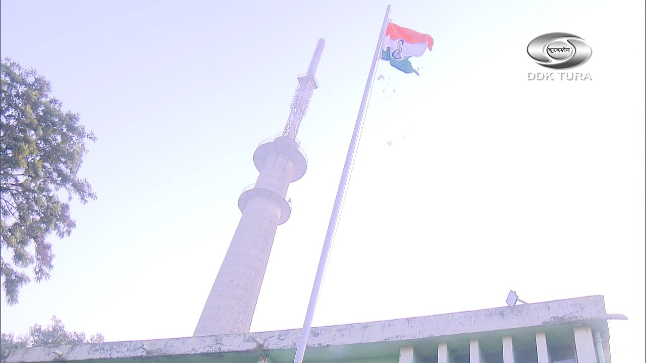 77th REPUBLIC DAY OBSERVED AT DOORDARSHAN KENDRA TURA & AKASHVANI TURA