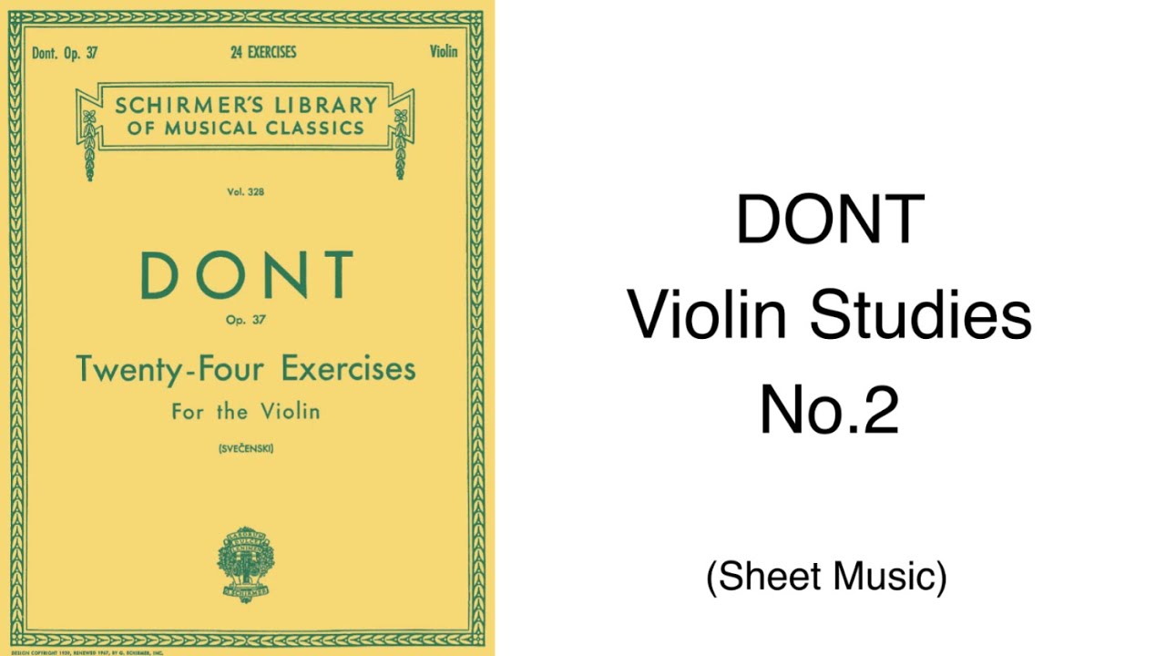 DONT 24 Violin Studies No.2