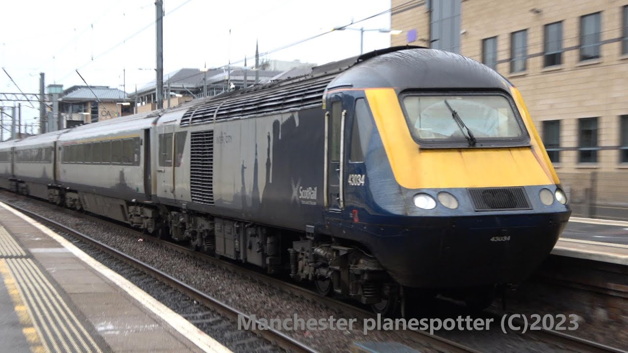 (4K) Evening Train Spotting At Haymarket Station On The 11/04/2023