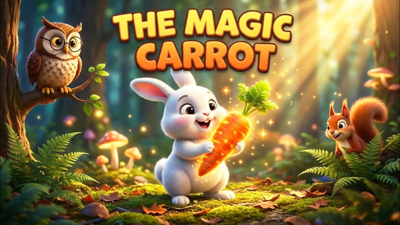 Rabbit and the Magic Carrot | Bedtime Story for Kids |kindness story for kids @mishitoonland