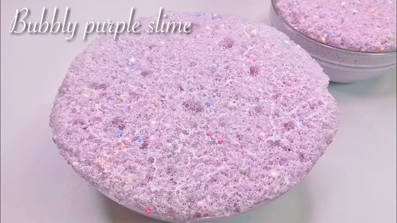 【ASMR】🫧しゅわしゅわつぶつぶスライム🫧【音フェチ】Bubbly purple slime
