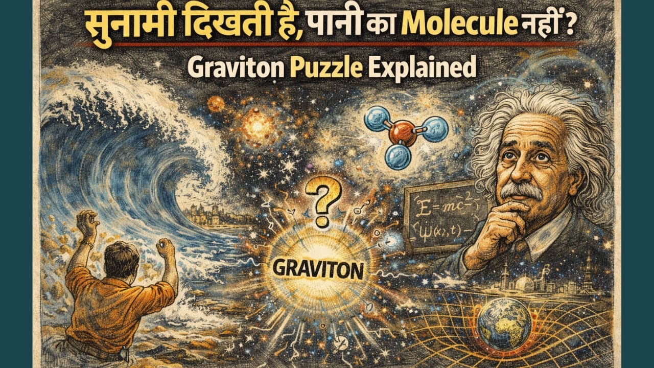 🌊 सुनामी दिखती है, पानी का Molecule नहीं? 🤯 Graviton Puzzle Explained | Science, Physics & Reality 🔬