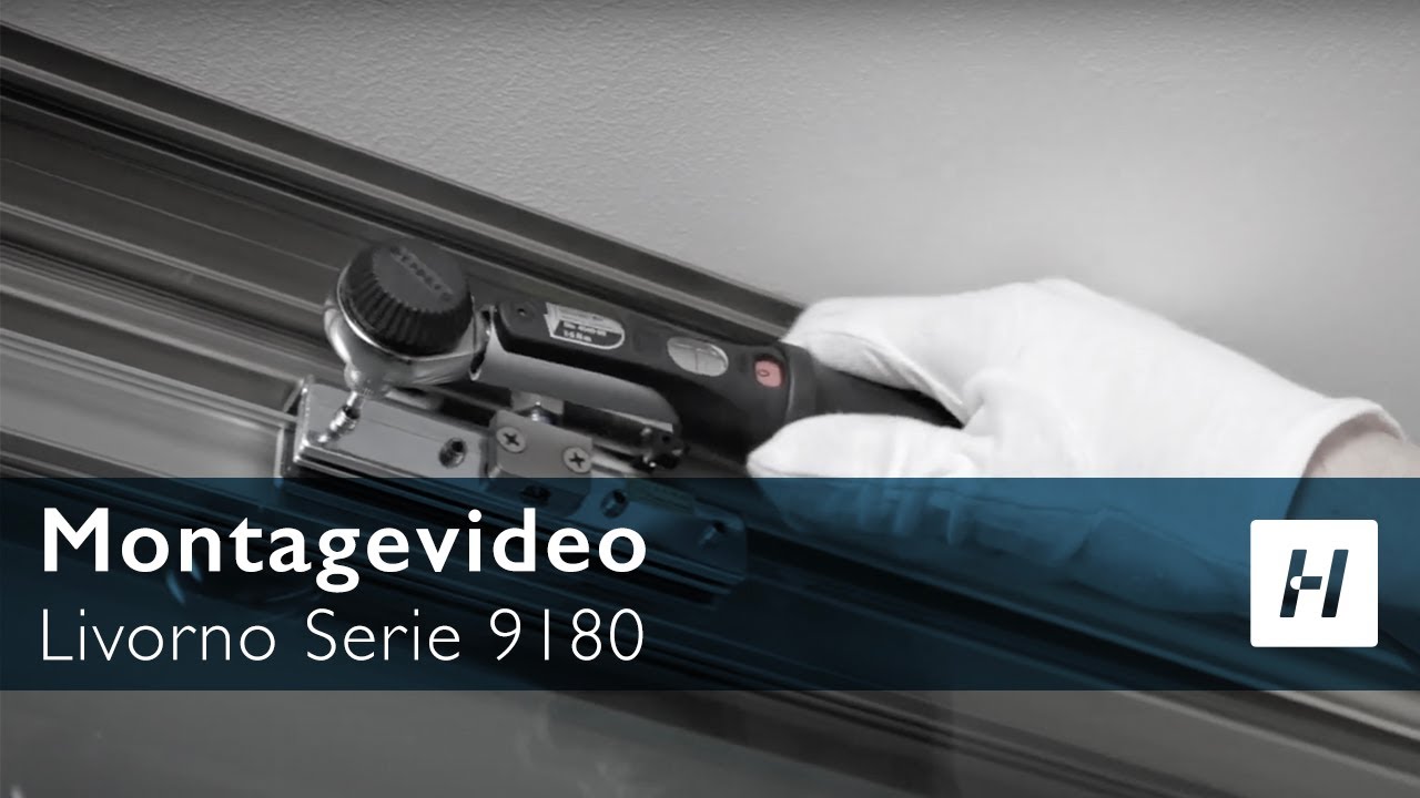 Hermat automatisches Schiebetürsystem Livorno Serie 9180 Montagevideo