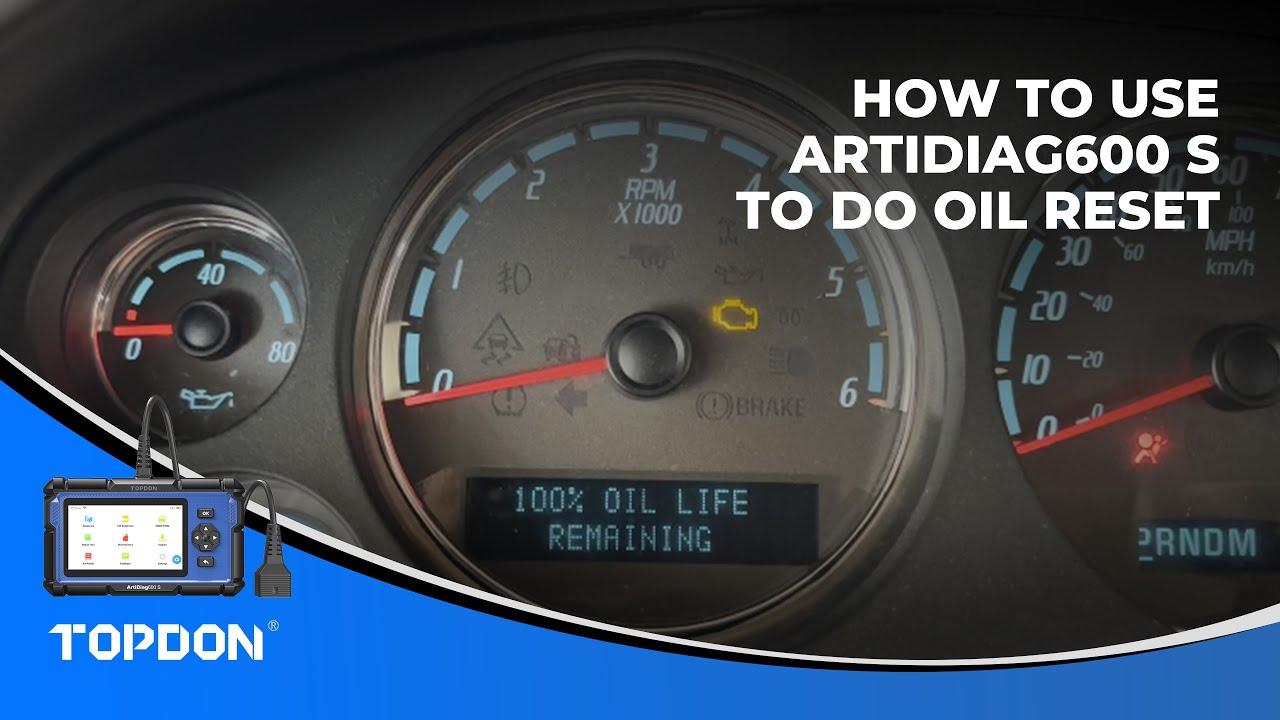 How to use ArtiDiag600 S to do oil reset for GMC Yukon