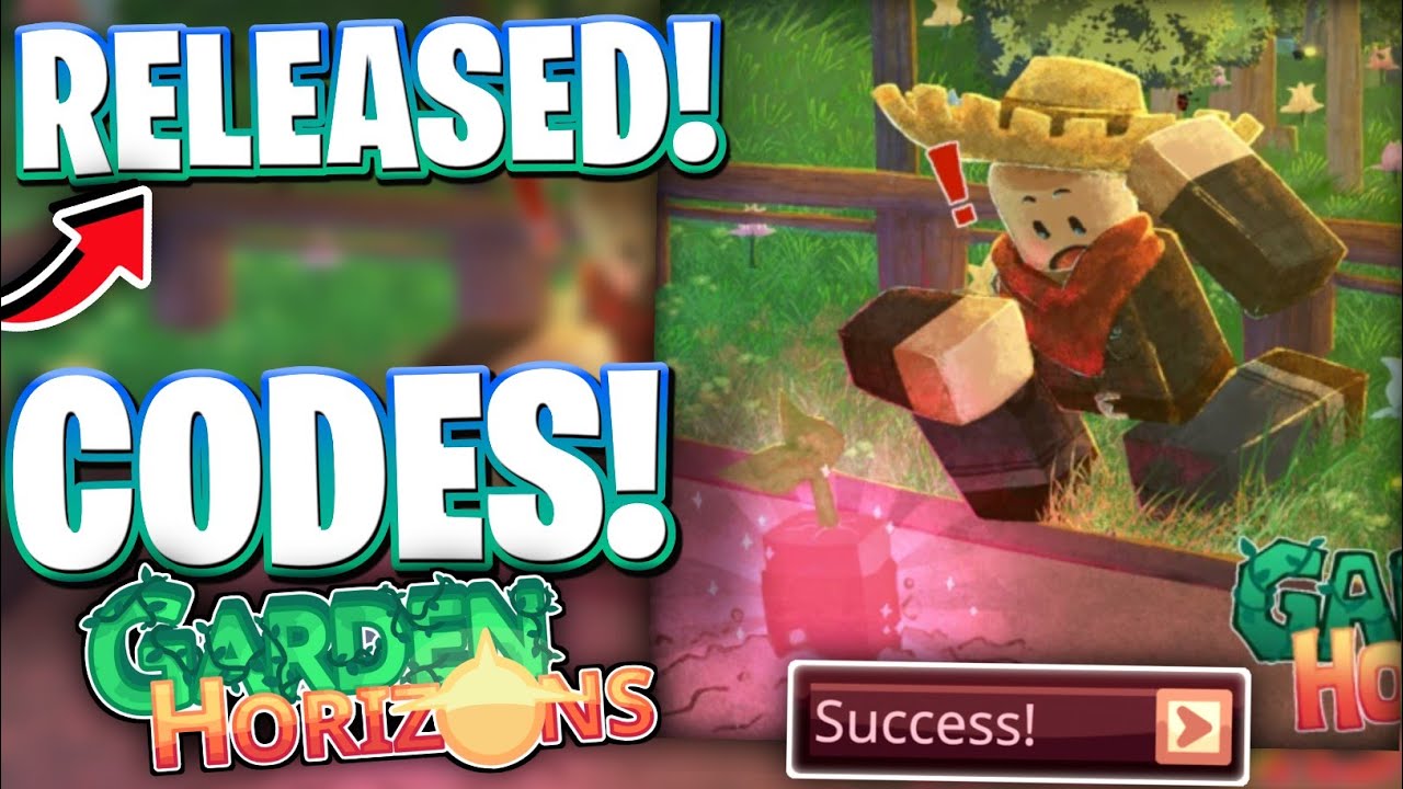 🌱*RELEASE* ROBLOX GARDEN HORIZONS CODES | ALL RELEASE UPDATE CODES FOR GARDEN HORIZONS