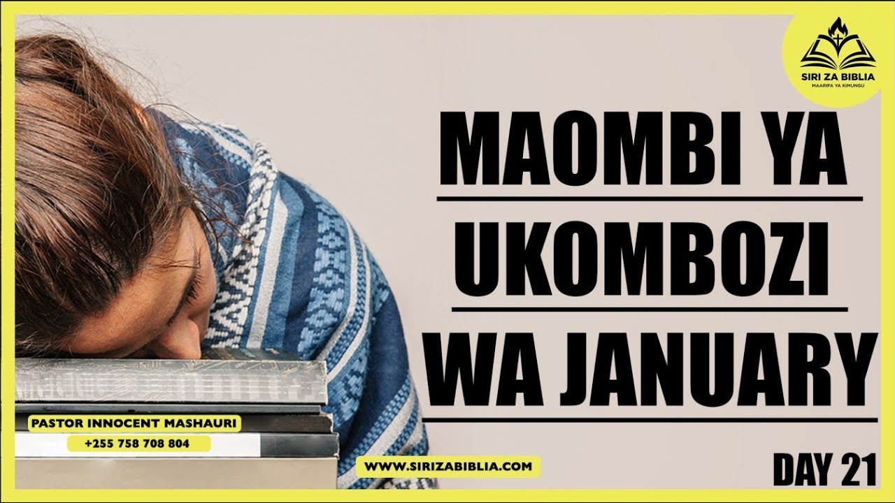 #LIVE: MAOMBI YA KUAMRISHA BARAKA ZAKO ZA MWAKA HUU // JANUARY// DAY 21