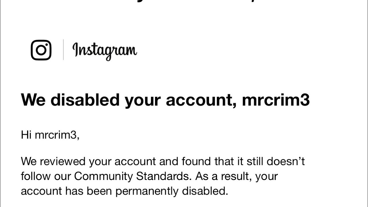I was banned from Instagram!!!